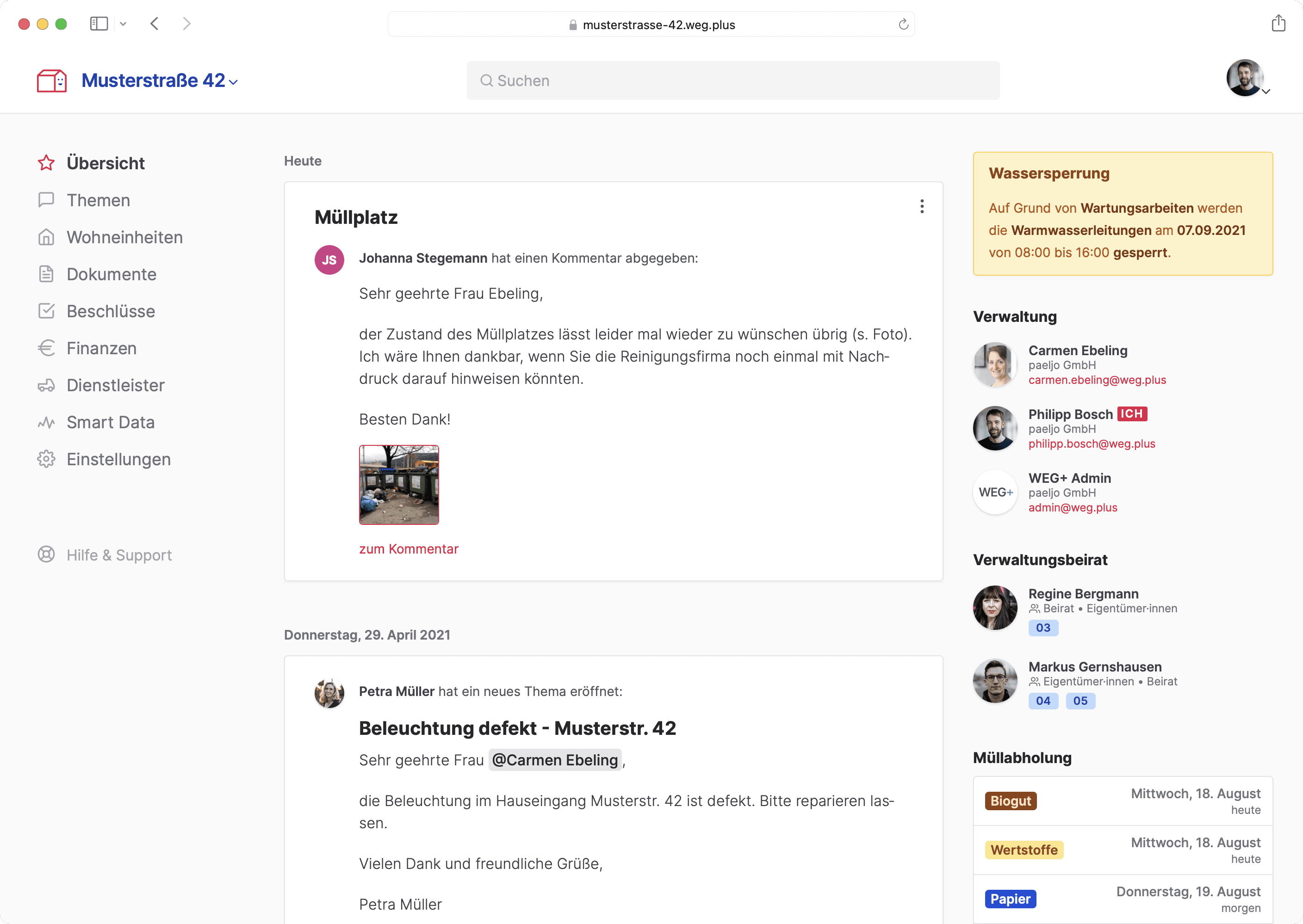 WEG+ Desktop Screenshot